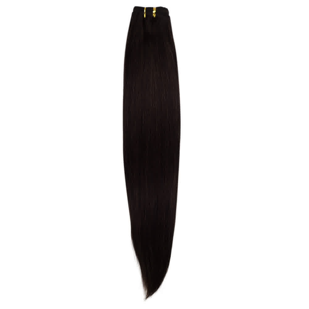 Human Hair #2 Dark Brown Straight Bundles