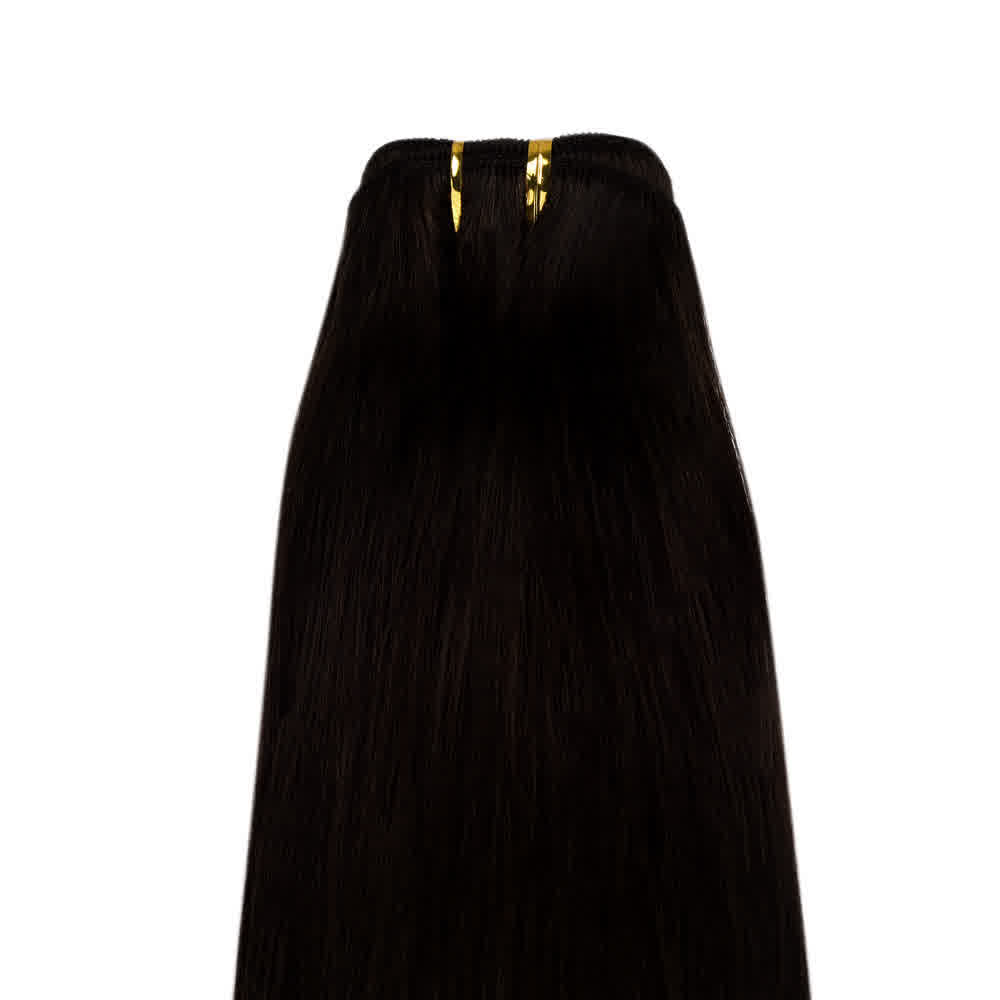Human Hair #2 Dark Brown Straight Bundles