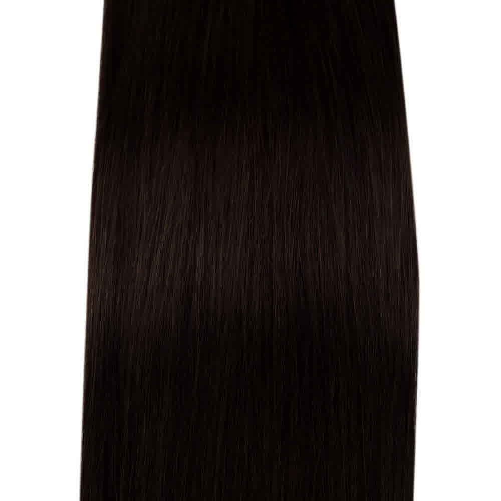Human Hair #2 Dark Brown Straight Bundles