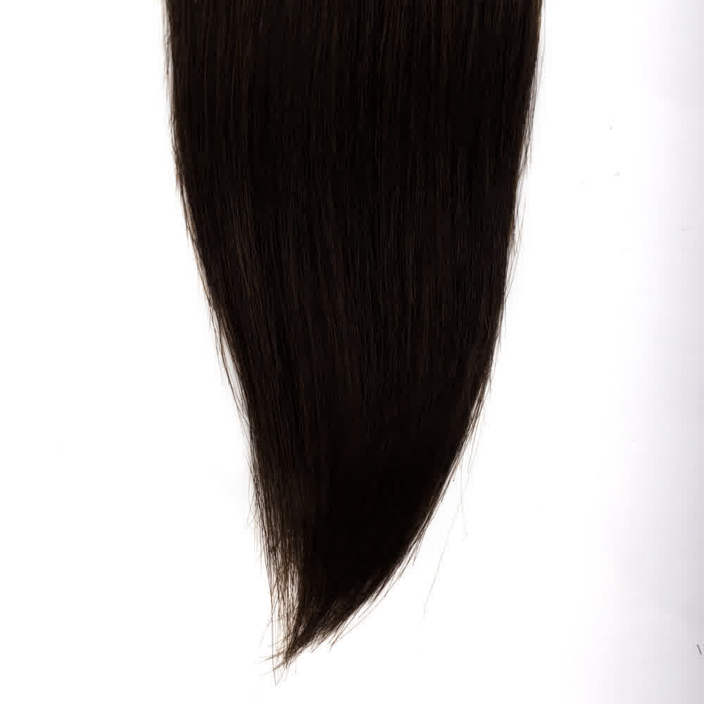 Human Hair #2 Dark Brown Straight Bundles