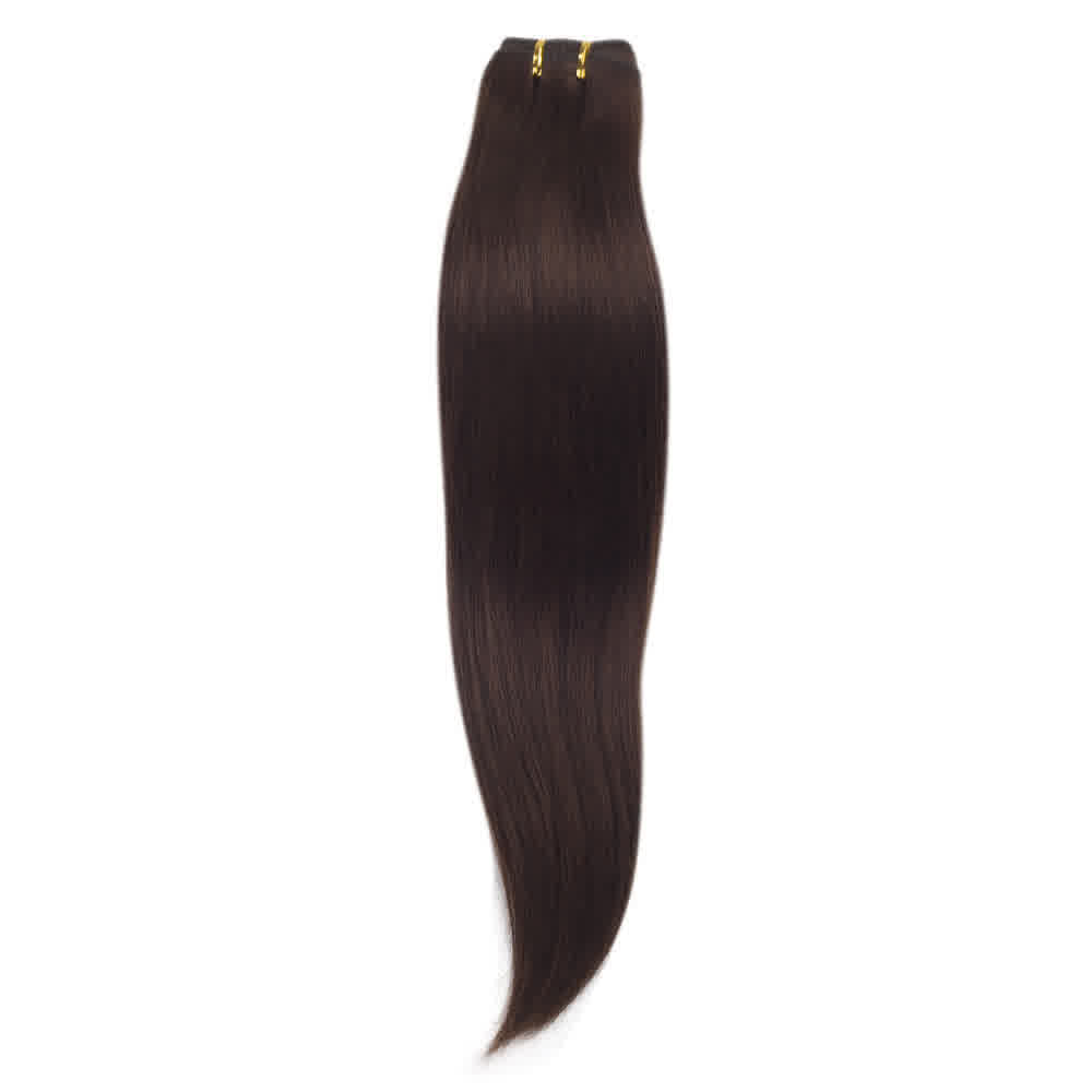 Human Hair #4 Medium Brown Straight Bundles