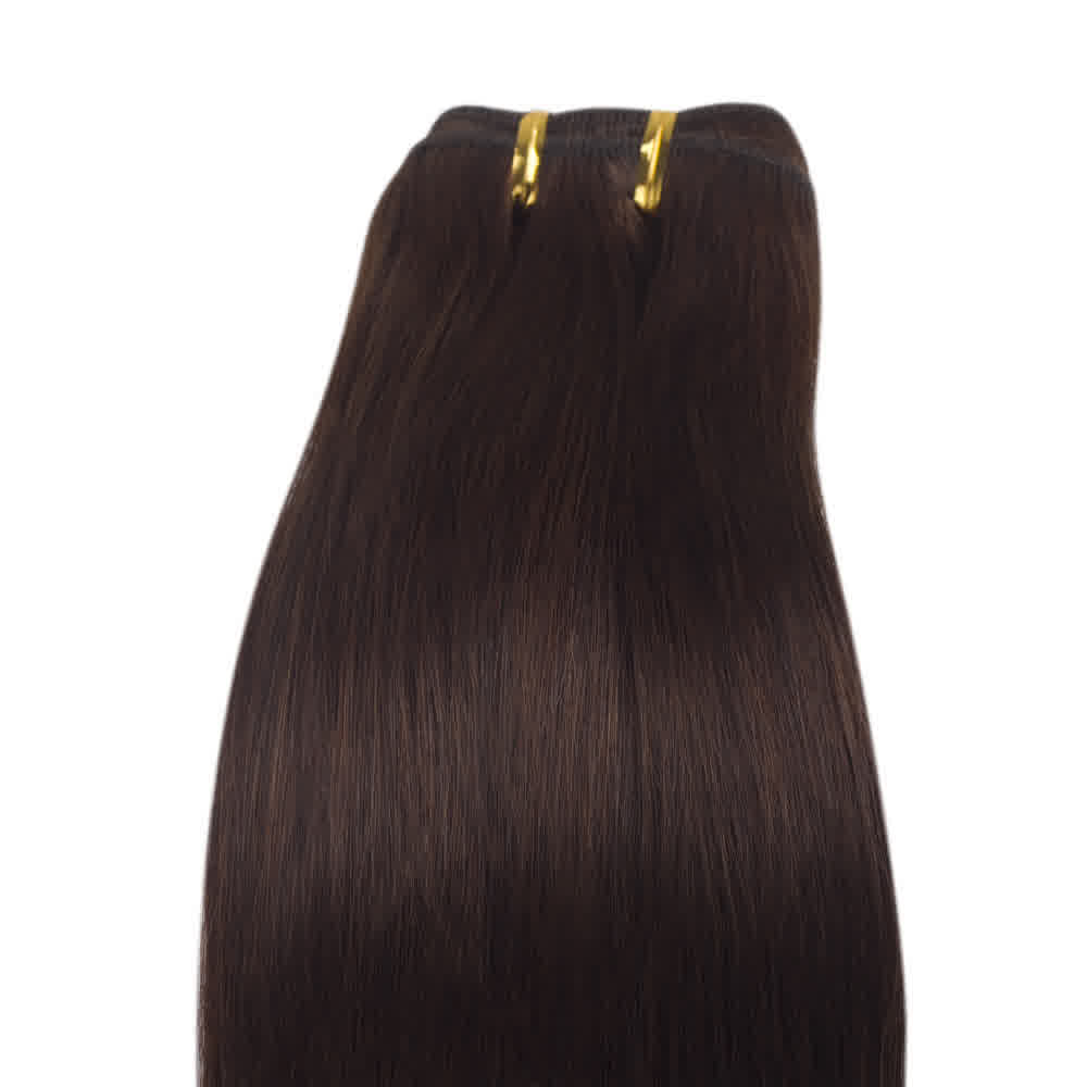 Human Hair #4 Medium Brown Straight Bundles
