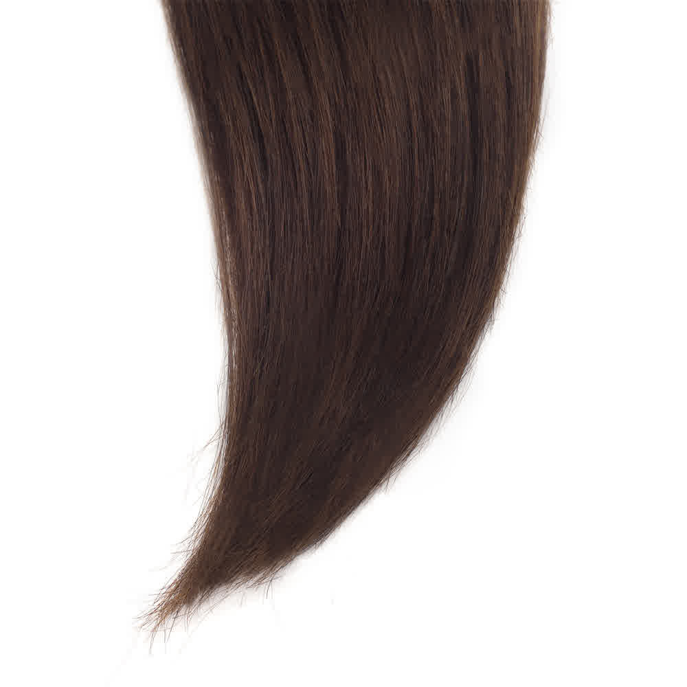 Human Hair #4 Medium Brown Straight Bundles