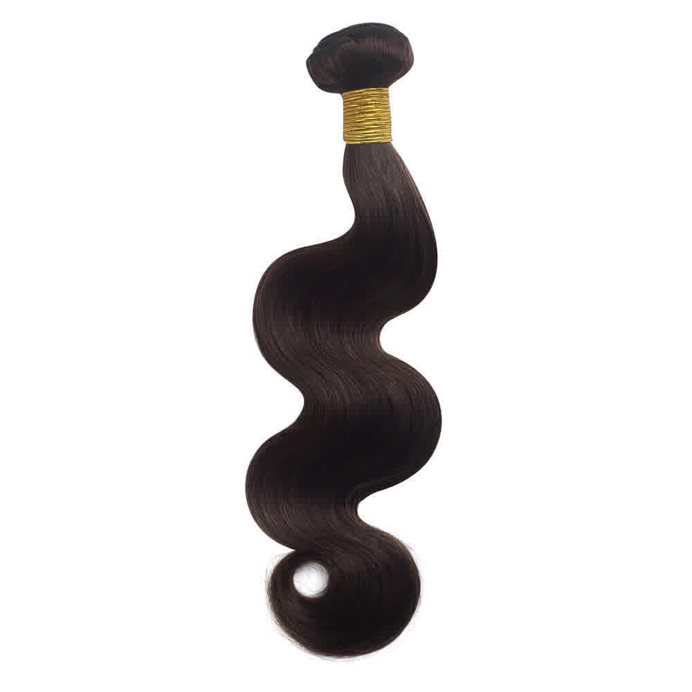 Human Hair #4 Medium Brown Body Wave Bundles