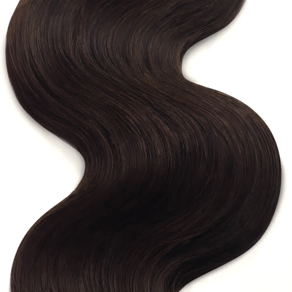 Human Hair #4 Medium Brown Body Wave Bundles