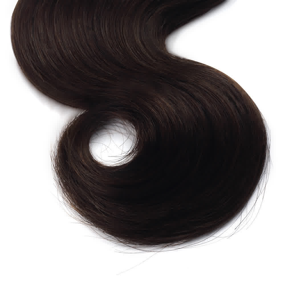 Human Hair #4 Medium Brown Body Wave Bundles