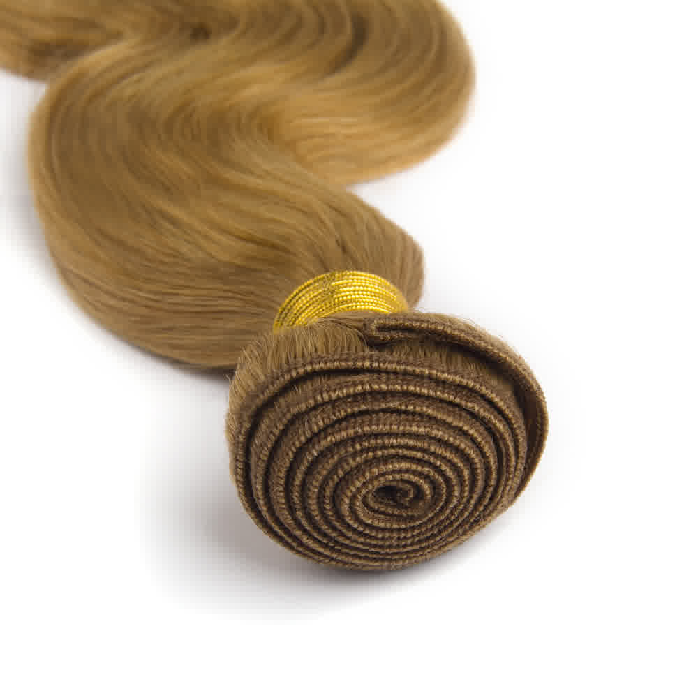 Human Hair #27 Honey Blonde Body Wave Bundles