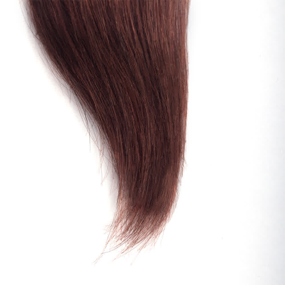 Human Hair #33 Auburn Brown Straight Bundles