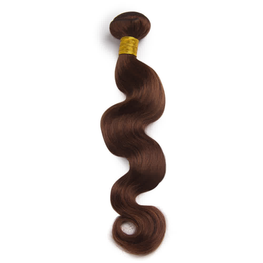 Human Hair #33 Auburn Brown Body Wave Bundles