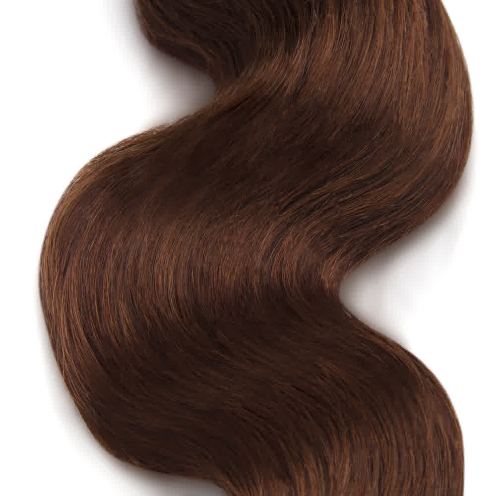 Human Hair #33 Auburn Brown Body Wave Bundles