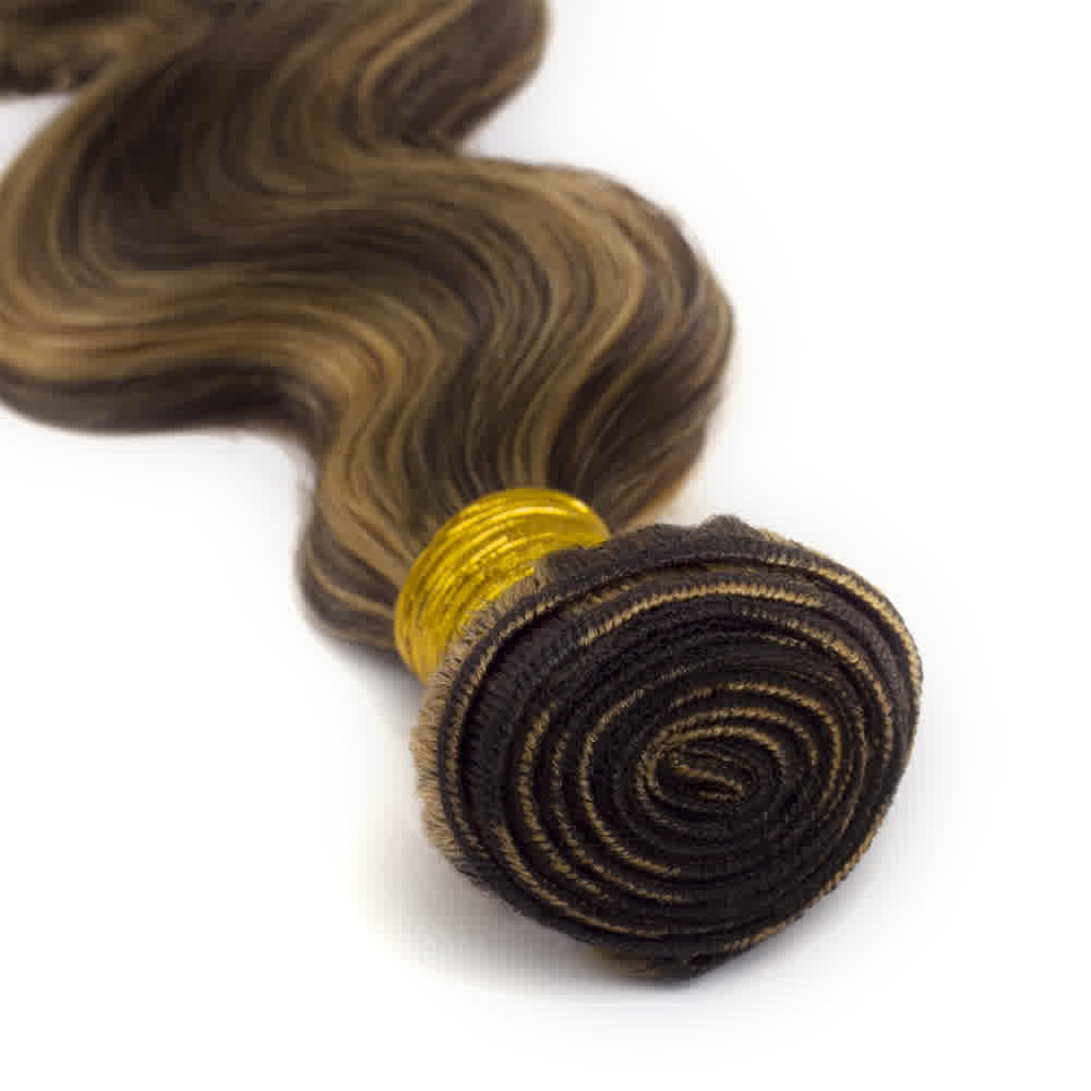 Human Hair #4/#27 Highlight Body Wave Bundles