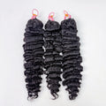Natural Black Burmese Curly Feather Crochet Human Hair