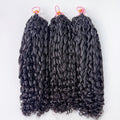 Natural Black Pixie Feather Crochet Human Hair